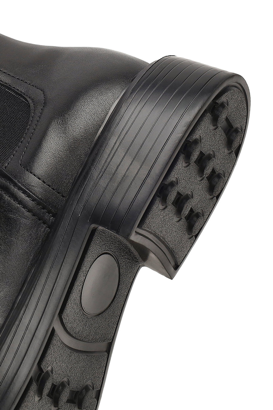 Men's Black Leather Casual Chelsea Boot