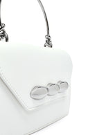 Women's White Long Strap Mini Classic Handbag | Derimod