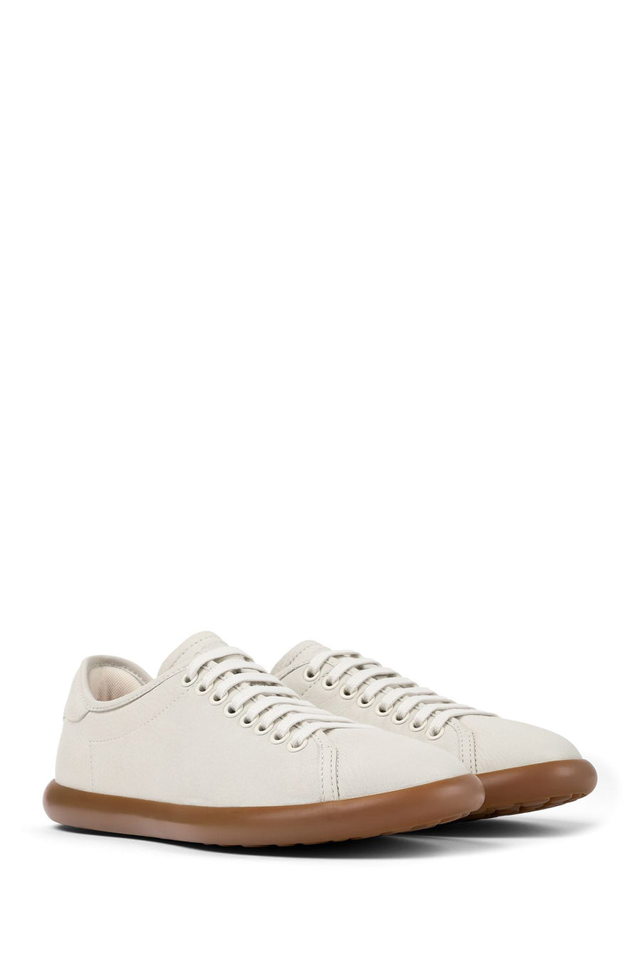 Camper Women's White Pelotas Soller Lace-up Leather Casual Sneaker