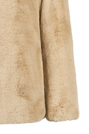 Tahoe Woman Mink Reversible Hooded Oversize Teddy Coats | Derimod