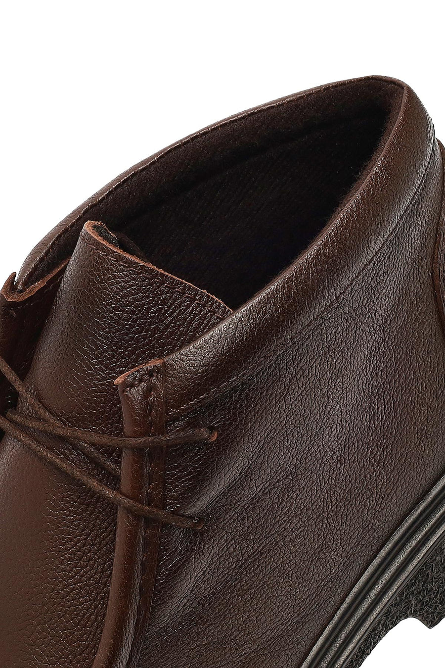 Men's Brown Lace-Up Leather Casual Boot