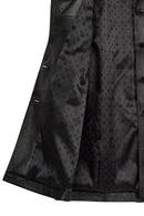 Lilian Woman Black Long Leather Coat | Derimod