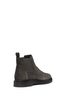 Geox Men's Brown Spherica Ec1 Suede Leather Chelsea Boots | Derimod