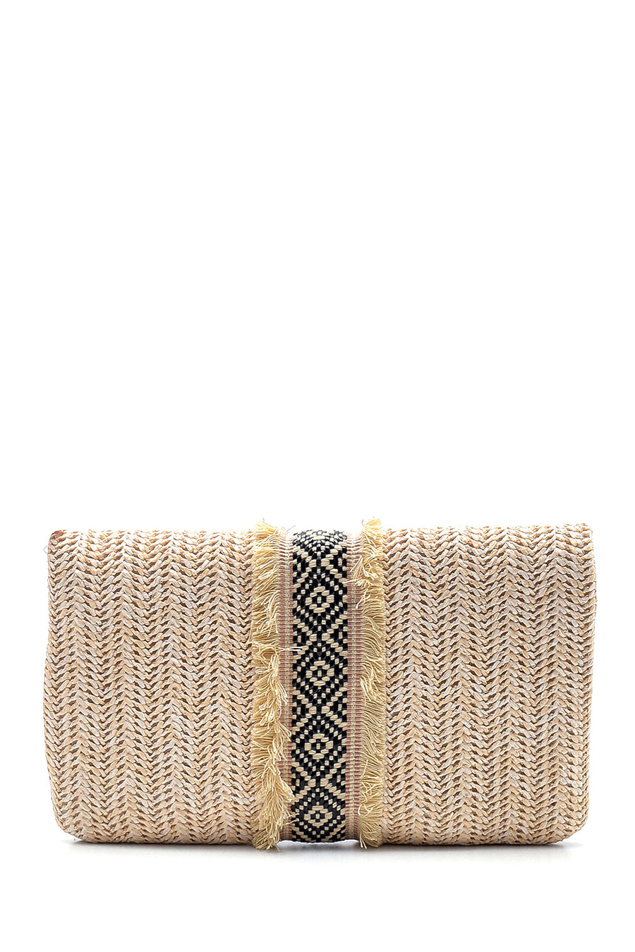 Women's Straw Portfolio Bag