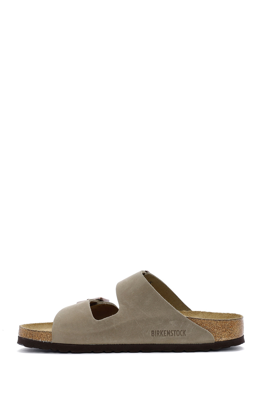 Birkenstock Erkek Kahverengi Arizona Çift Tokalı Deri Terlik