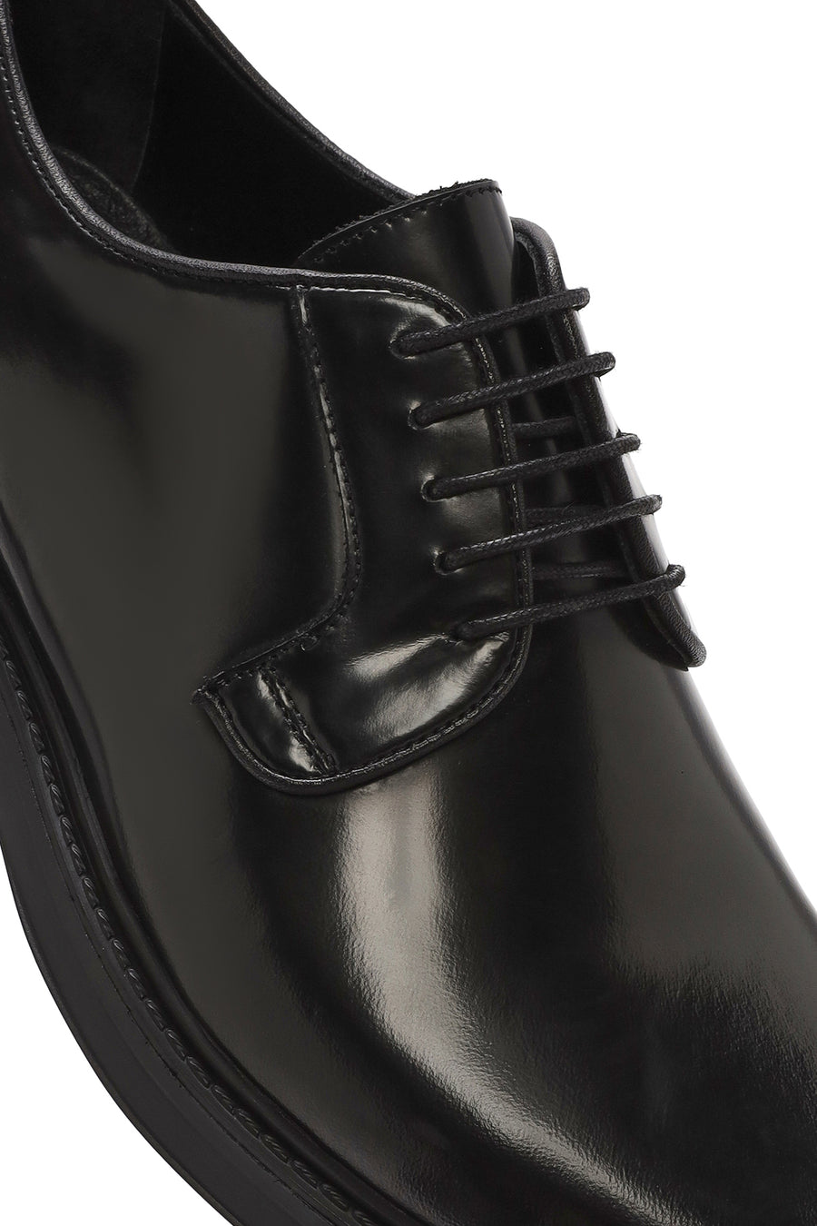 Men's Black Lace-up Leather Casual Shoes