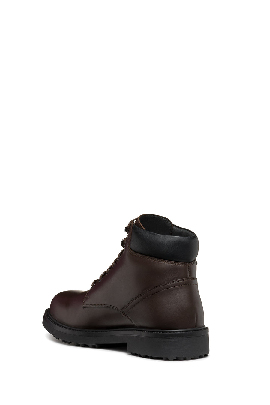 Geox Men's Brown Lagorai + Grip Abx Laced Waterproof Leather Combat Boots
