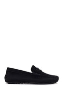 Erkek Siyah Süet Deri Loafer | Derimod