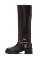 Women's Brown Leather Boots | Derimod