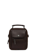 Men's Brown Leather Messenger Bag | Derimod