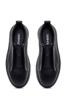 Erkek Siyah Deri Sneaker | Derimod