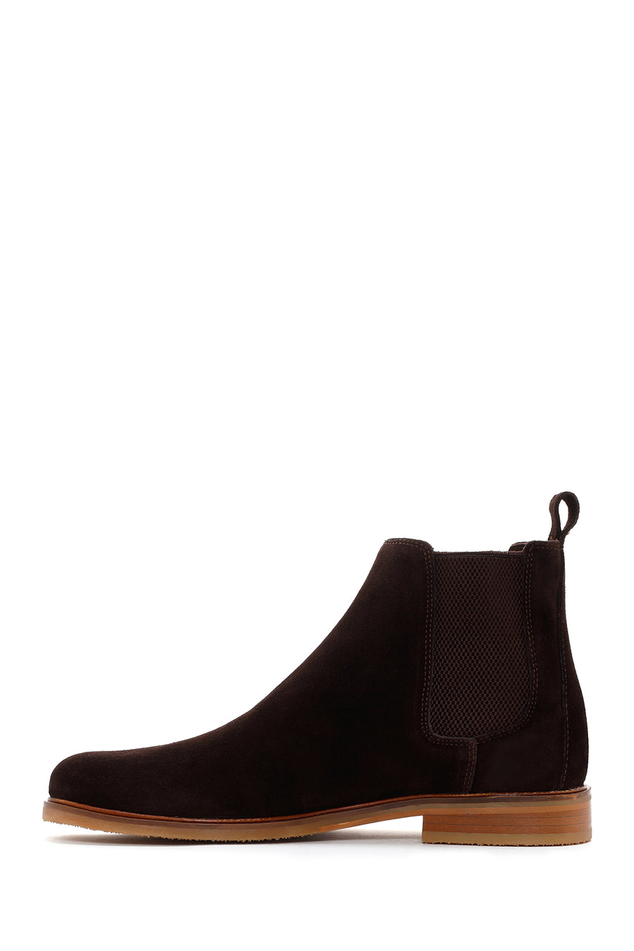 Men's Brown Suede Leather Chelsea Boots