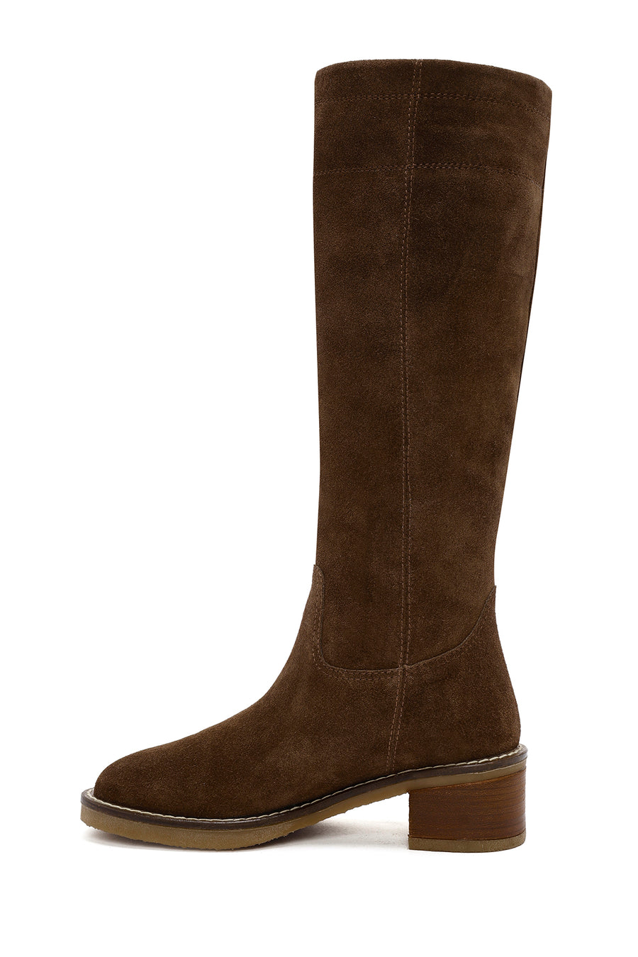 Women's Tan Suede Leather Boots