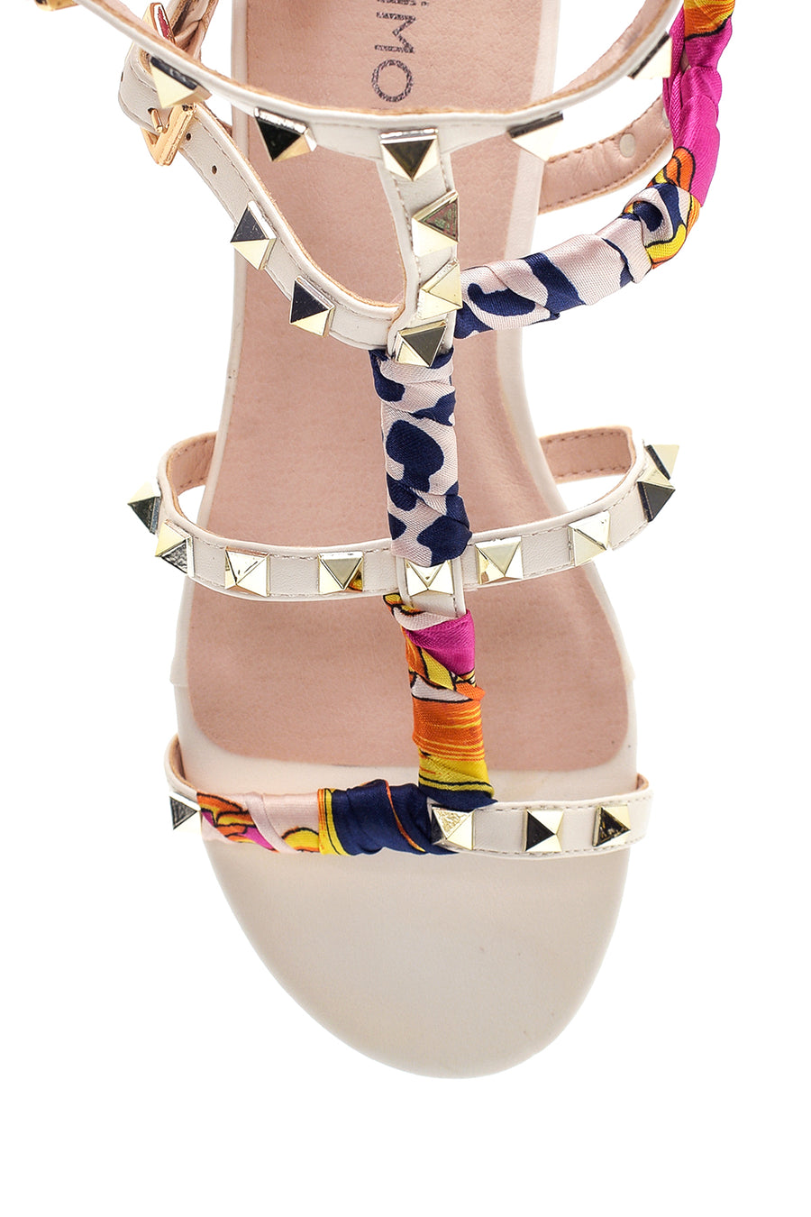 Women's Ecru Flat Sandals
