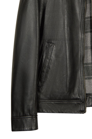 Nomad Erkek Siyah Oversize Deri Ceket