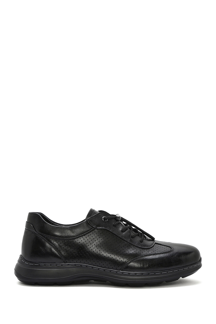 Men's Black Lace-up Leather Casual Shoes 25SFD694718 | Derimod