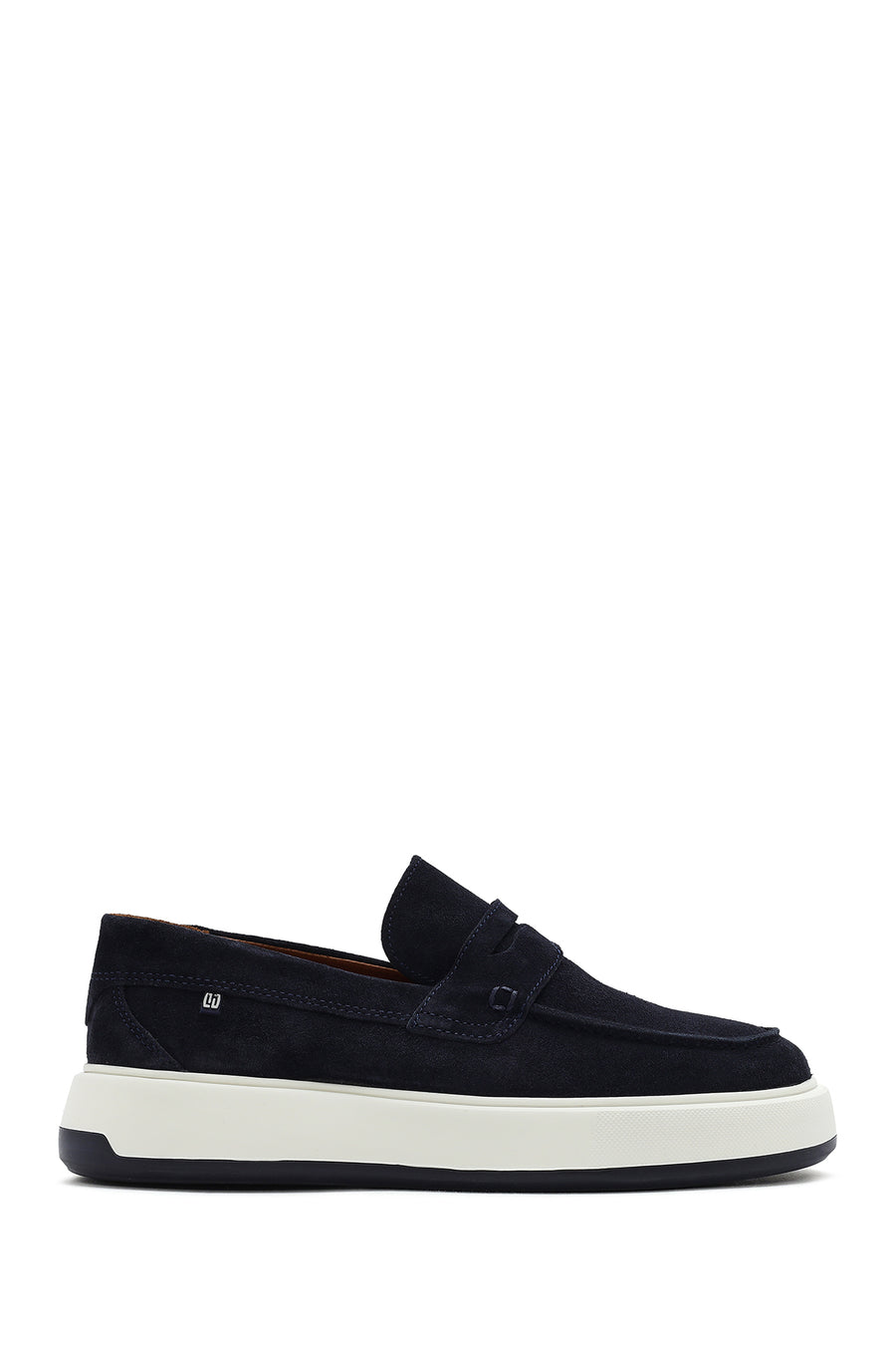 Men's Navy Blue Suede Leather Casual Loafer 25SFD707310 | Derimod