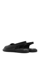 Women's Black Leather Sandals | Derimod