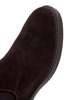 Male Brown Suede Chelsea Boots | Derimod