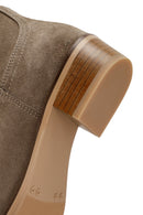 Woman Mink Suede Leather Cowboy Boots | Derimod