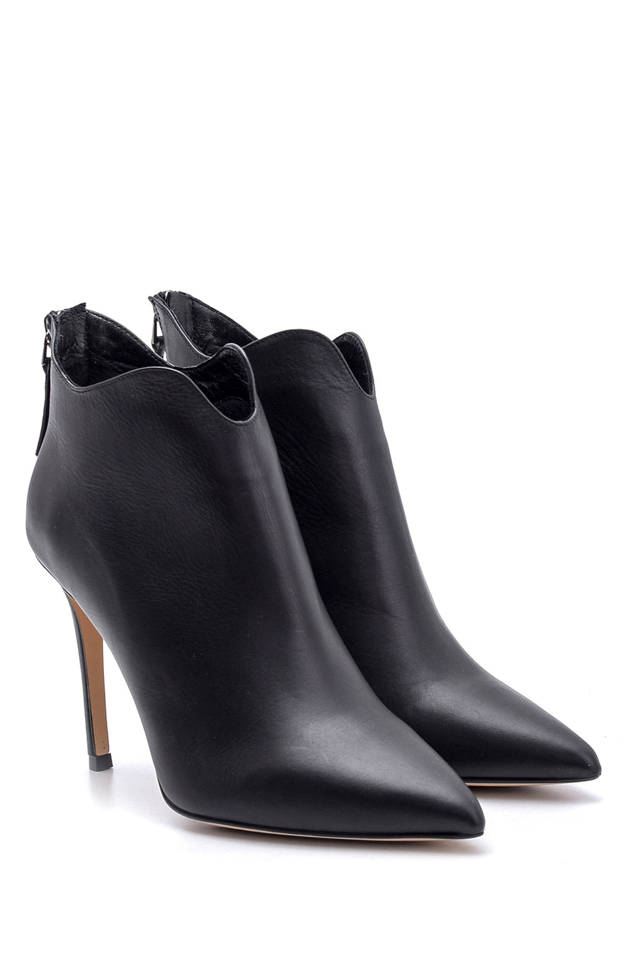 Women's Leather Heeled Boots