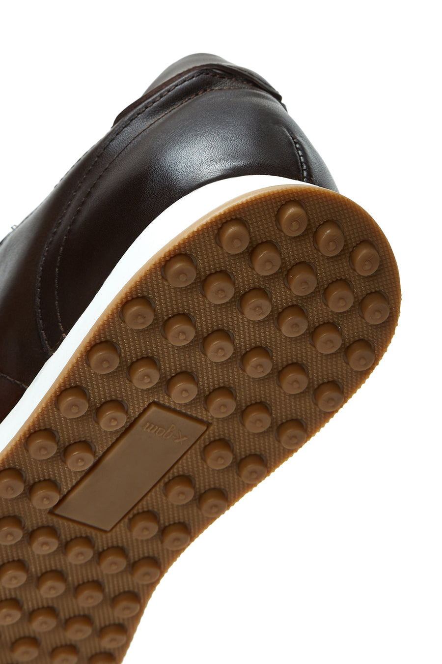 Erkek Kahverengi Deri Sneaker
