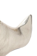 Women's Gold Thin Heeled Boots | Derimod