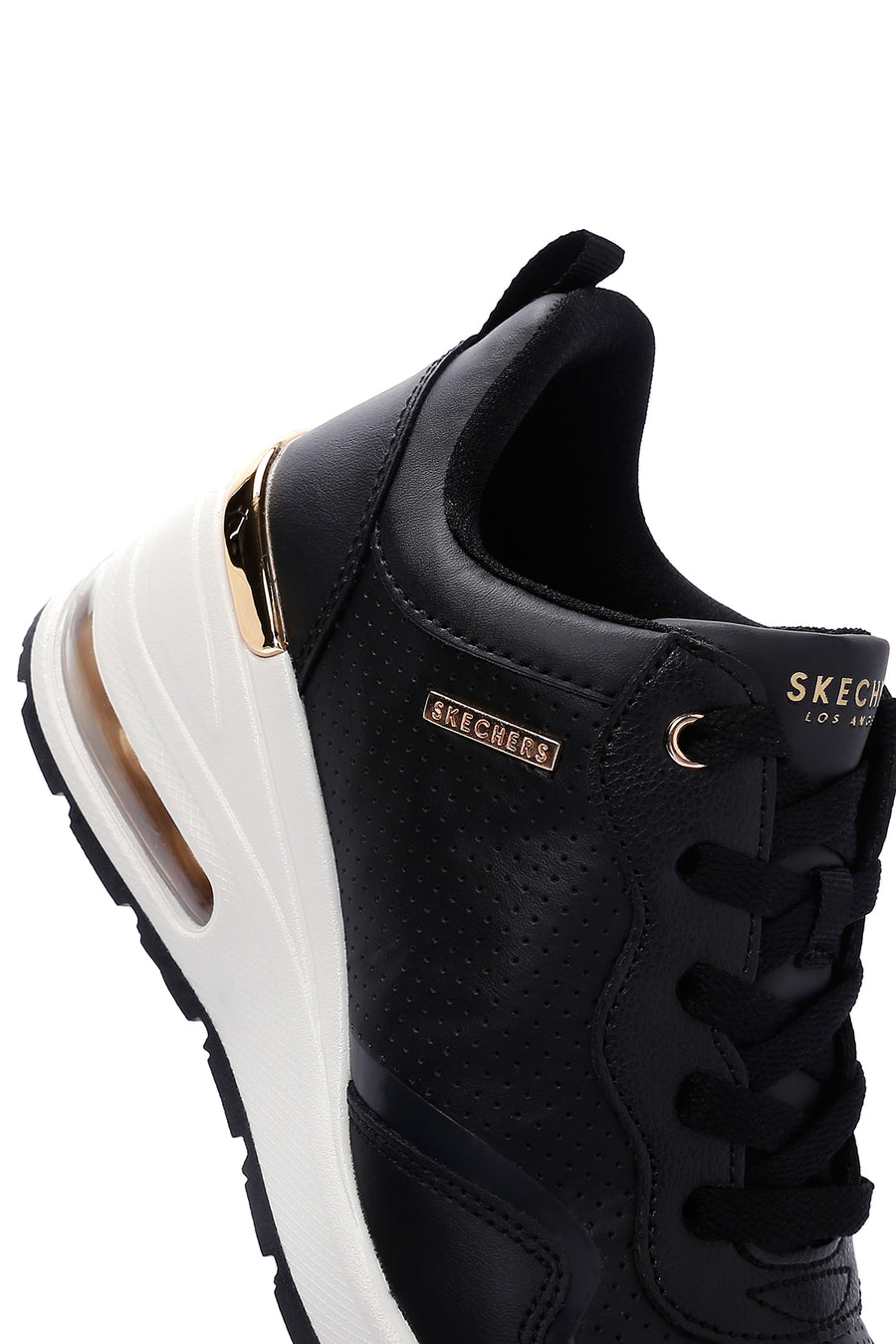 Skechers Women's Black Millon Air Wedge Heel Sneaker