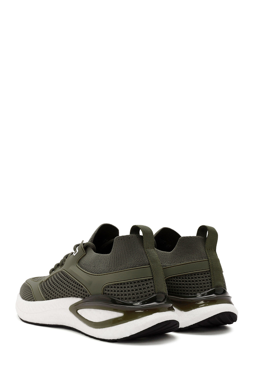 Derimod Zero Erkek Yeşil Bağcıklı Kalın Tabanlı Kumaş Sneaker