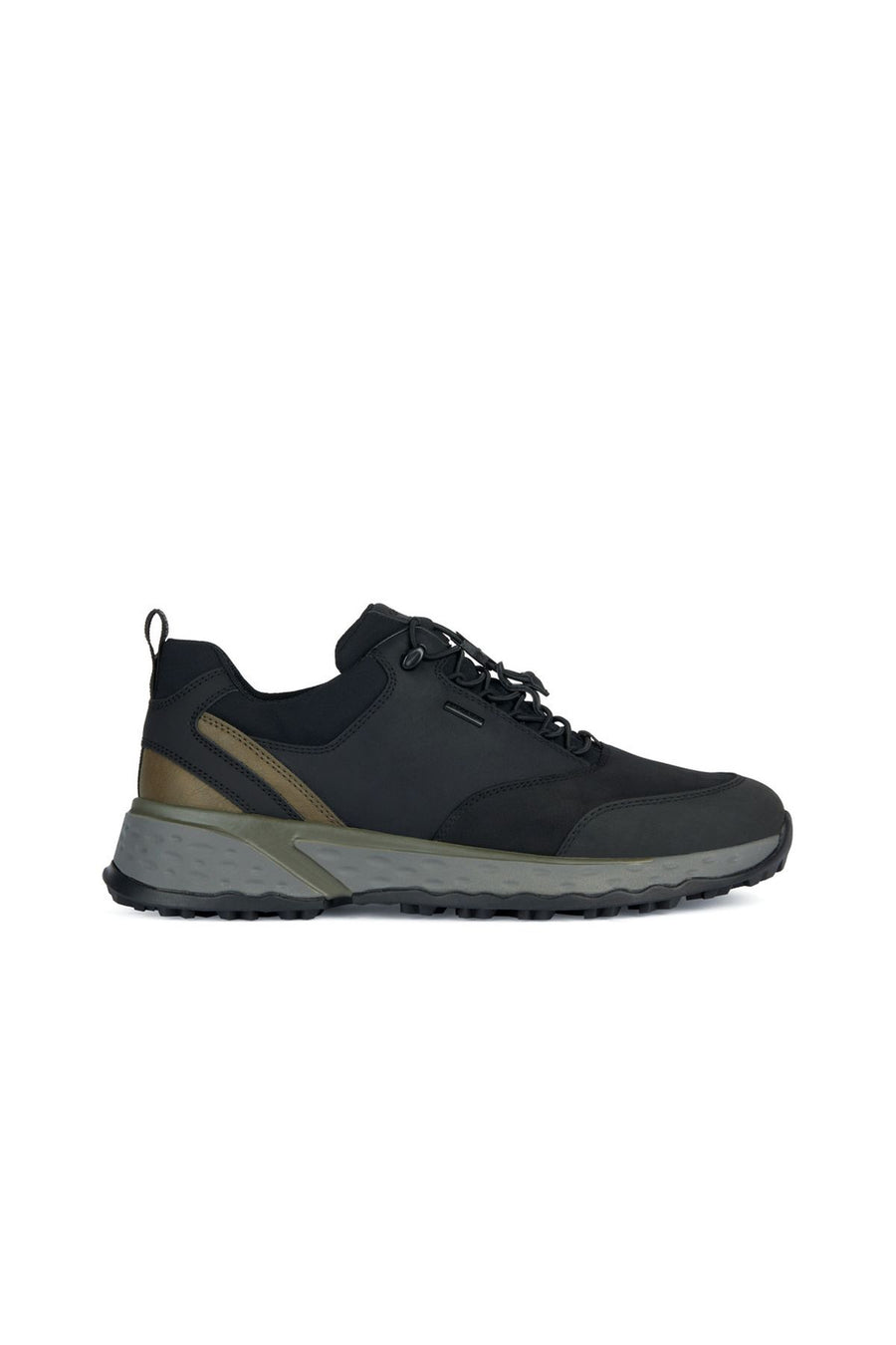 Geox Men's Black Sterrato Lace-Up Leather Sneaker U36F0C00035C9999 | Derimod