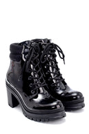 Women's Patent Leather Heeled Boots | Derimod