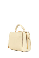 Women's Cream Long Strap Straw Handle Bag | Derimod