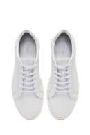 Erkek Beyaz Bağcıklı Deri Sneaker | Derimod