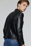 Sandro Men's Leather Jacket | Derimod