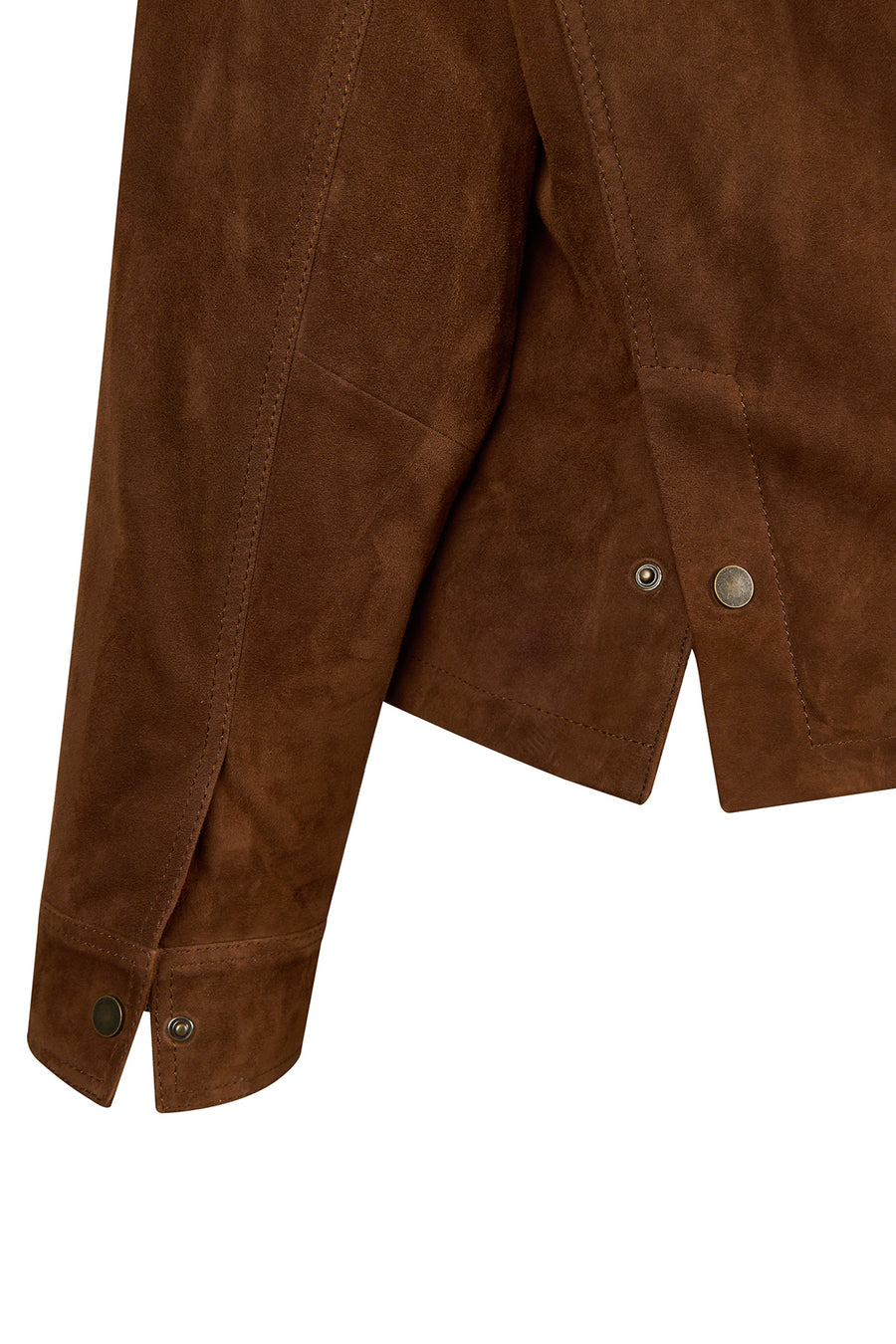 Paris Woman Brown Oversize Suede Jacket