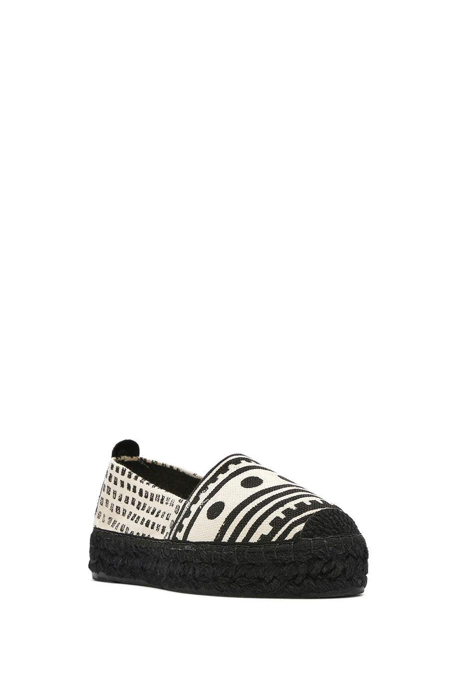 Kastamonu Stone Print Woman Black Patterned Espadrilles