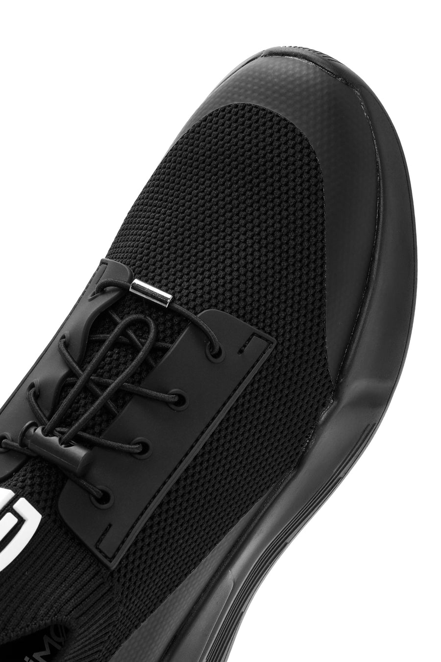 Erkek Siyah Bağcıklı Kumaş Sneaker