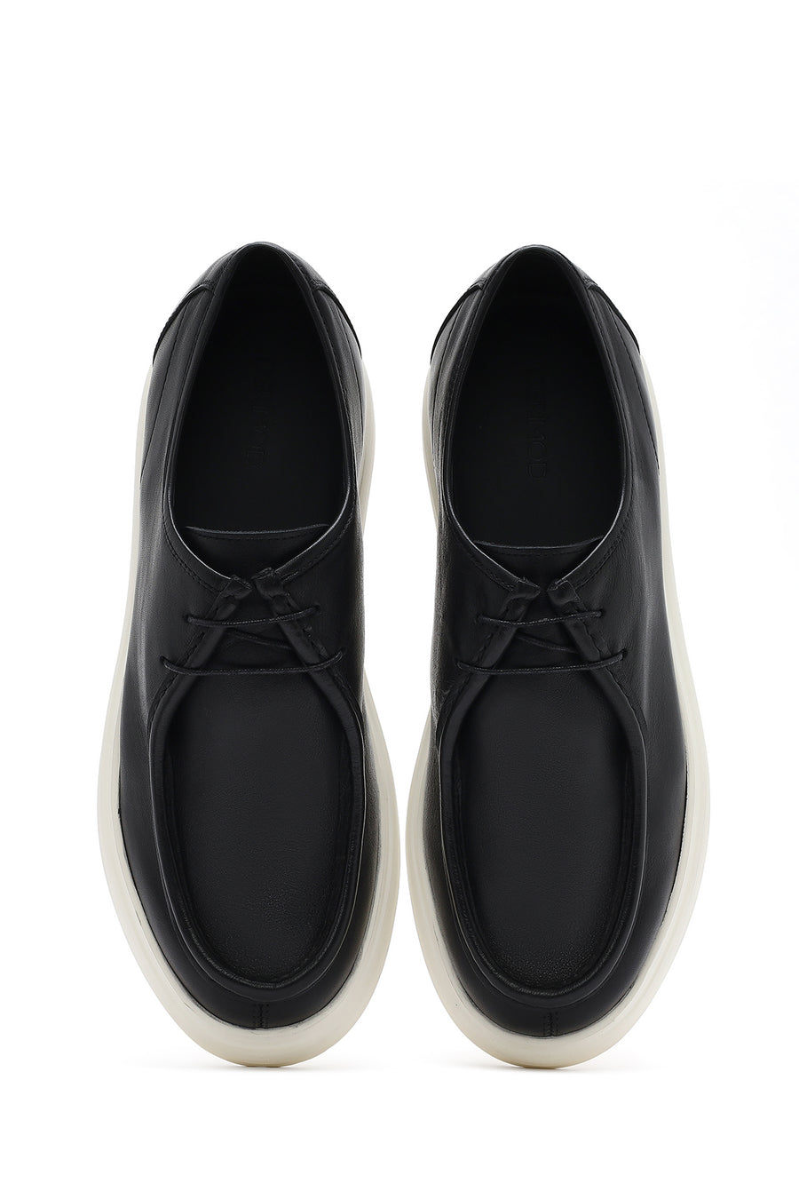Men's Black Lace-up Leather Casual Shoes