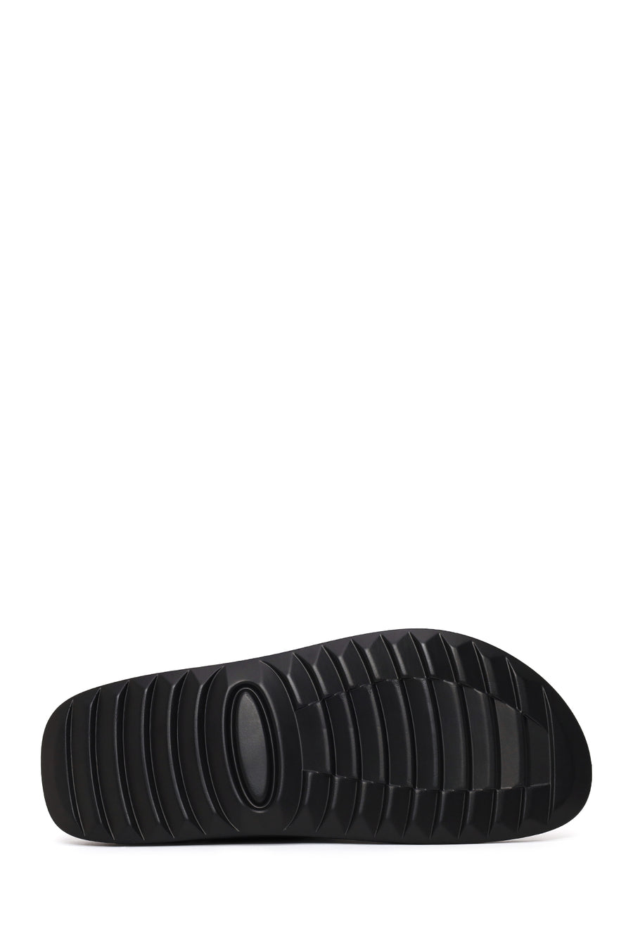 Male Black Strap Leather Sandals