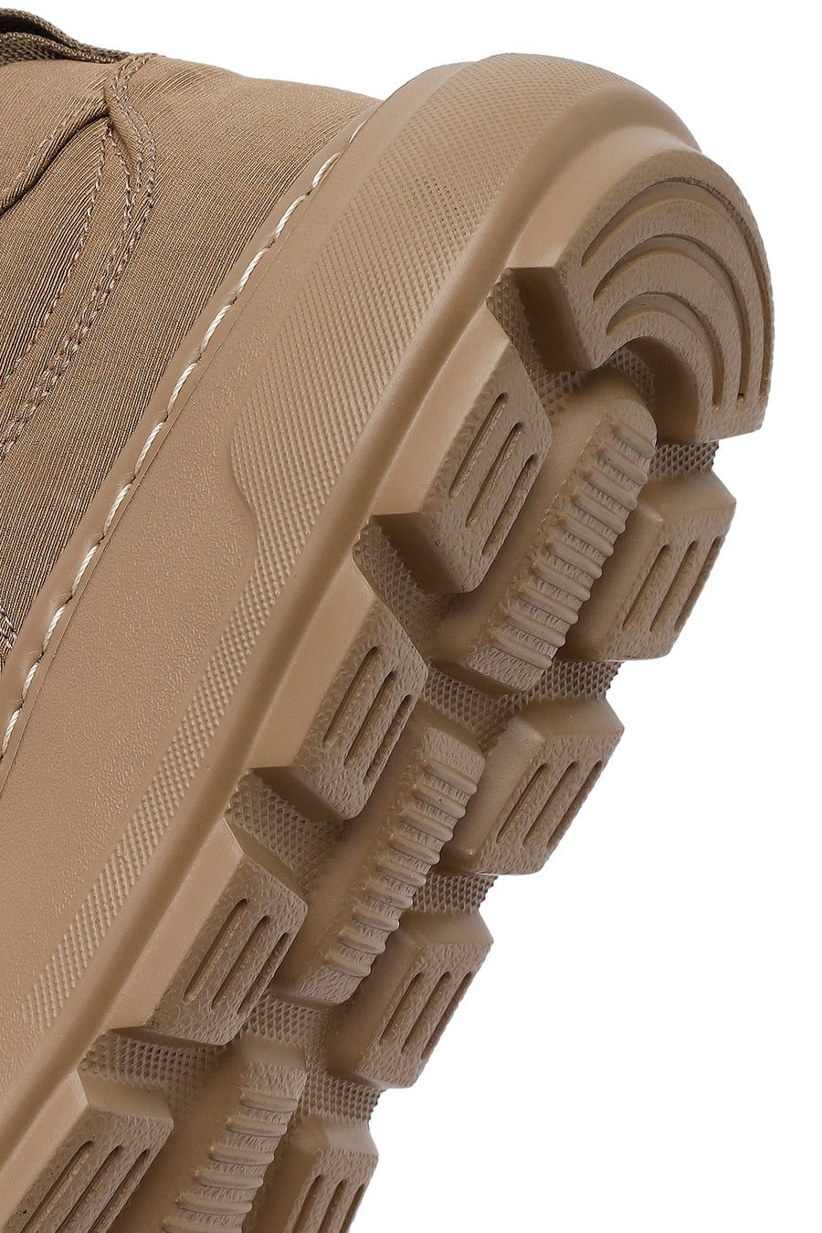 Derimod Zero Male Beige Lace-Up Thick-Soled Fabric Sneaker