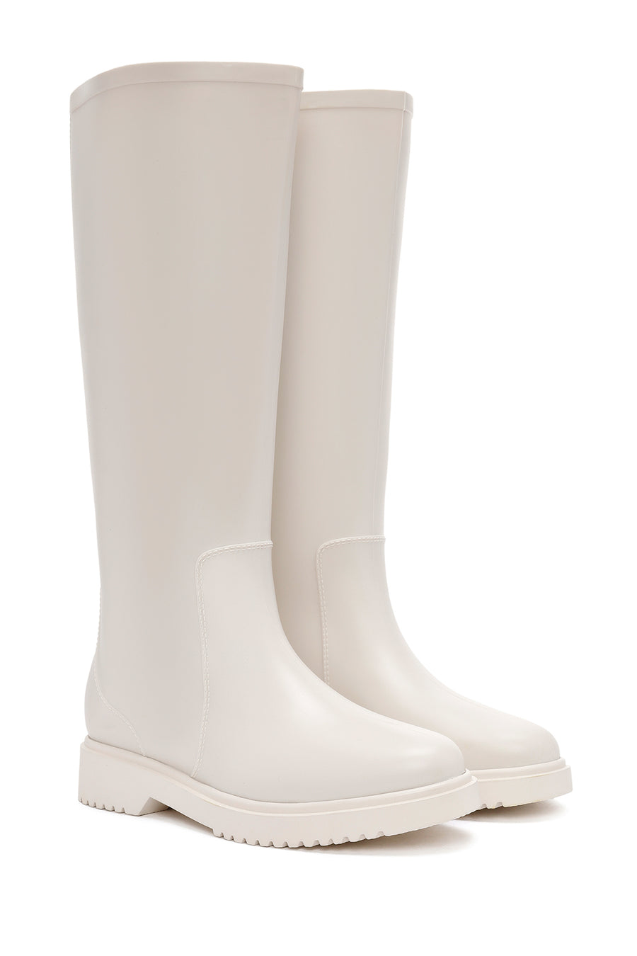 Women's Cream Rain Boots