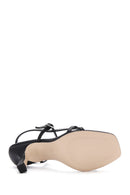 Women's Black Ankle Strap Heeled Sandals | Derimod