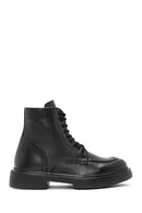 
Men's Black Lace-Up Zipper Detailed Leather Casual Boot
 | Derimod