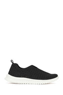 Woman Navy Patterned Suede Comfort Shoes | Derimod