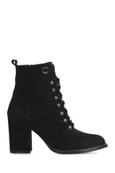 Women's Suede Lace-up Boots | Derimod
