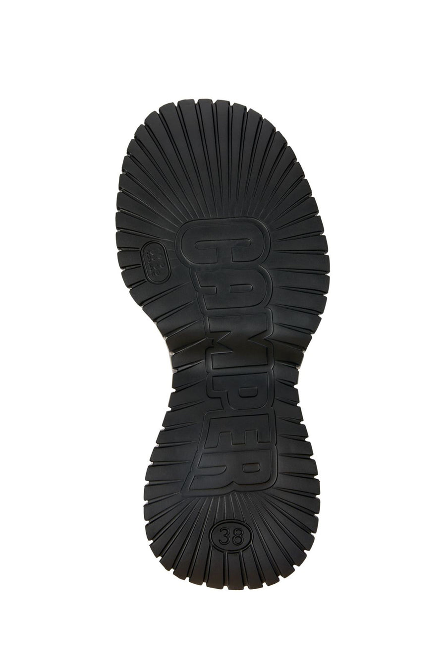 Camper Women's Black Bcn Thick Soled Leather Slippers