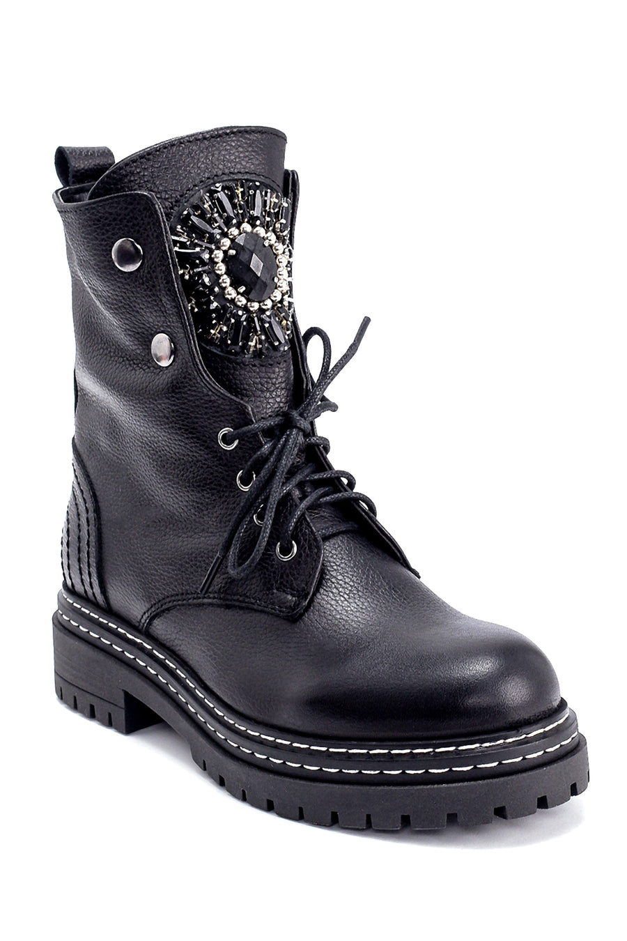 Women's Leather Stone Boots
