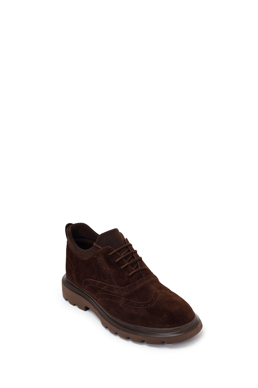 Male Brown Lace-Up Suede Casual Shoes