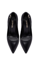 Woman Black Stiletto Heels Leather Stiletto | Derimod