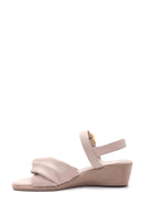 Women's Mink Leather Comfort Sandals | Derimod